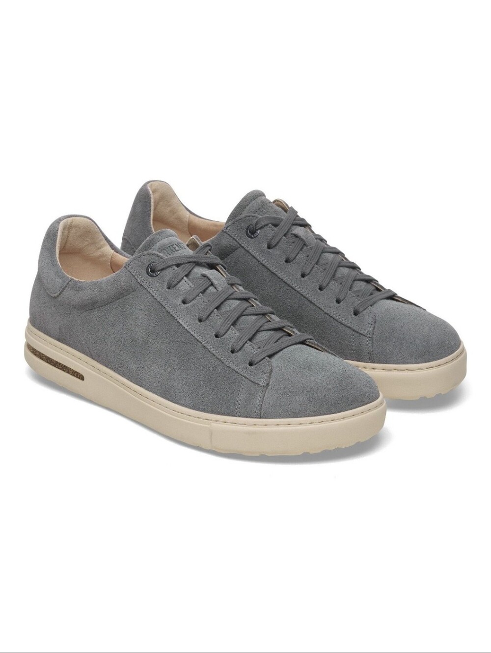New Birkenstock Basalt Gray Bend Low Suede Leather Sneaker Shoes 41 8.5 - Picture 4 of 13